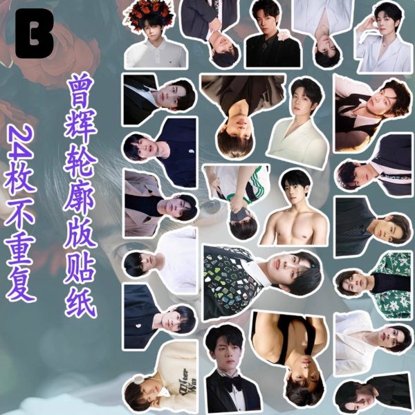 画像2: 曾辉 ゼン・フイ ゼンフイ ZENGHUI 24枚シールセット  004 (2)