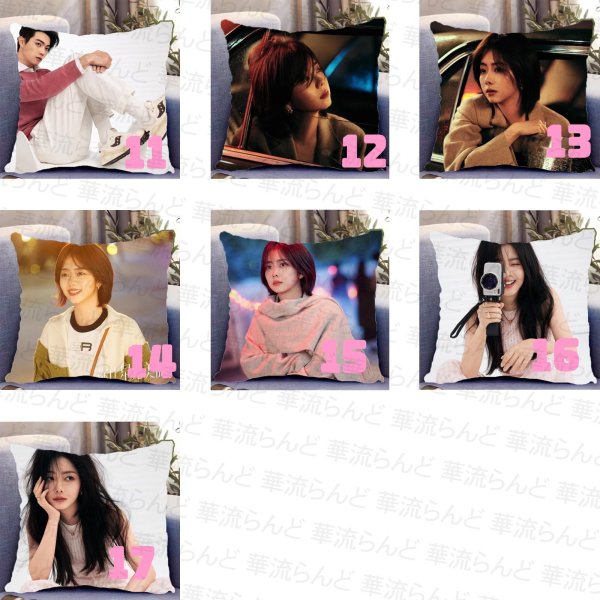 画像2: 你比星光美丽 星より輝く君へ クッションカバー 许凯 許凱 シュー・カイ シューカイ xukai 譚松韻 谭松韵 Tan Song Yun タン・ソンユン タンソンユン 007 (2)