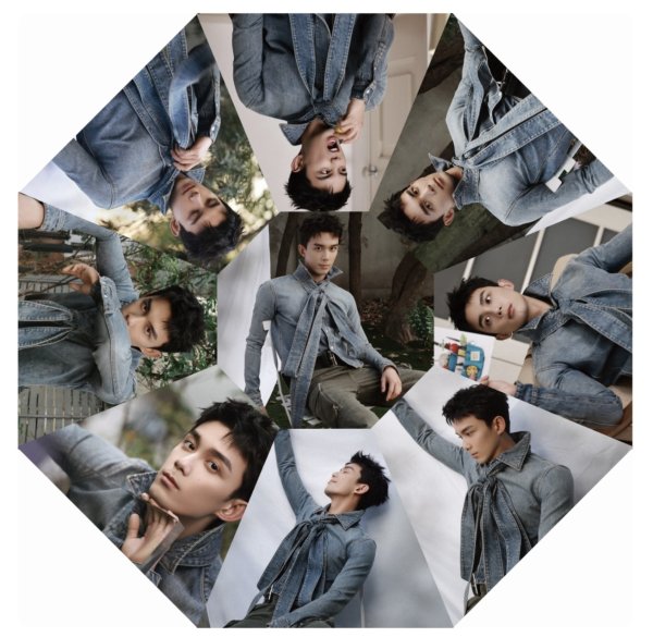 画像2: 吴磊/ウーレイ 晴雨兼用折りたたみ傘002 呉磊 (2)