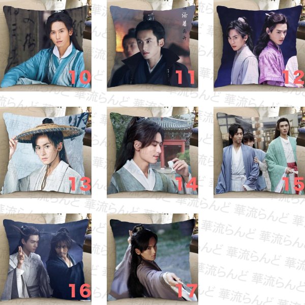 画像2: 山河令 クッションカバー 張哲瀚 张哲瀚 チャン・ジャーハン チャンジャーハン ZhangZhehan 龔俊 龚俊 ゴン・ジュン ゴンジュン GongJun 006 (2)