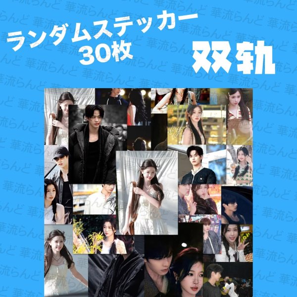 画像1: 双轨 雙軌 双軌〜スピード&ラブ〜 ランダムステッカー30枚 何与 何與 ホーユー ホー・ユー YuHe 虞书欣 虞書欣 ユー・シューシン ユーシューシン YuShuxin 006 (1)