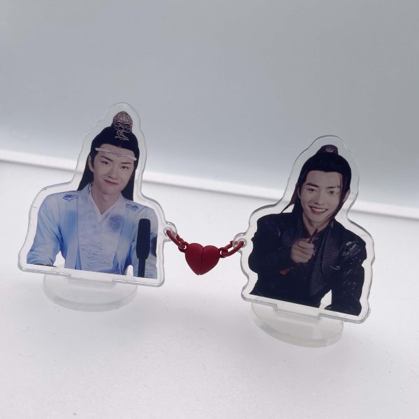 画像1: 陳情令 王一博 肖战 愛心キーホルダー 博君一肖bjyx 肖戦 (1)