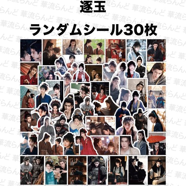 画像1: 逐玉 ランダムシール30枚 014 ジャンリンホー 張凌赫 张凌赫 Zhang Linghe ティエンシーウェイ 田曦薇 Tian Xiwei チャンリンホー (1)