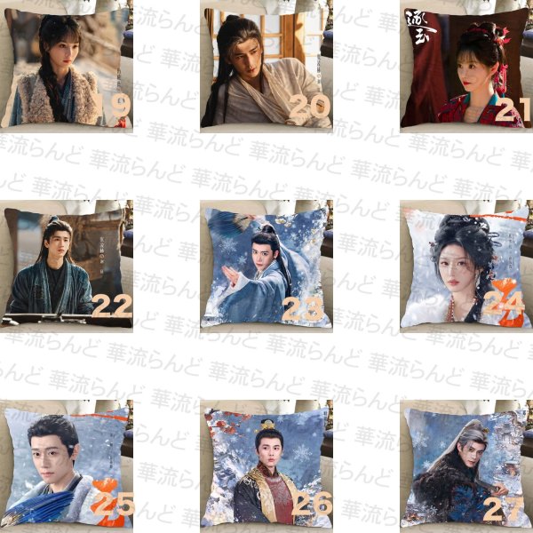 画像3: 逐玉 45CM × 45CM クッションカバー 032 ジャンリンホー 張凌赫 张凌赫 Zhang Linghe ティエンシーウェイ 田曦薇 Tian Xiwei チャンリンホー (3)