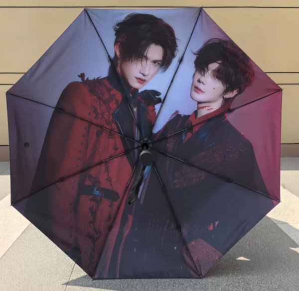 画像1: 折りたたみ傘 006 吾岸 雲旗 云旗 ユン・チー ユンチー Yunqi 郝熠然 ハオ・イーラン ハオイーラン haoyiran  (1)