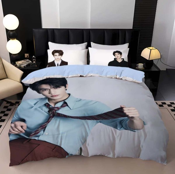 画像1: 張凌赫 ジャンリンホー 布団カバー＋枕カバー2個 014 ZhangLinghe 张凌赫 チャンリンホー (1)