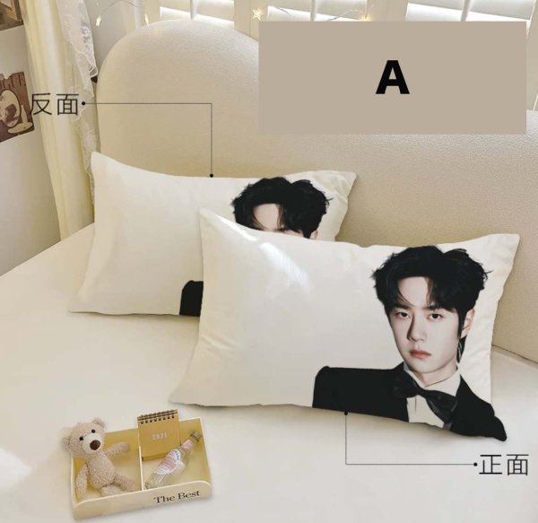 画像2: 王一博 枕カバー 081 ワンイーボー WangYibo (2)
