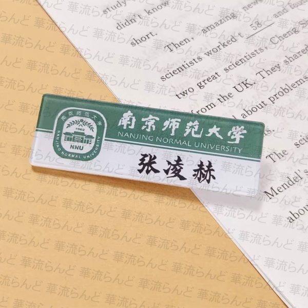 画像1: 張凌赫 ジャンリンホー ネームバッジ 039 ZhangLinghe 张凌赫 チャンリンホー (1)