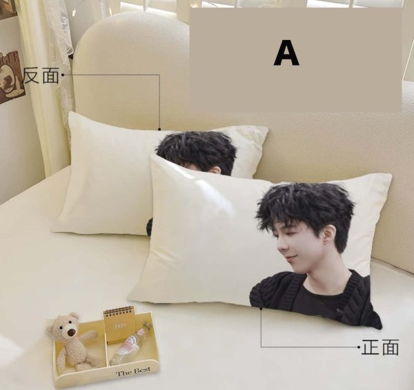 画像2: 劉宇寧 枕カバー 003 刘宇宁 リウユーニン LiuYuning  (2)