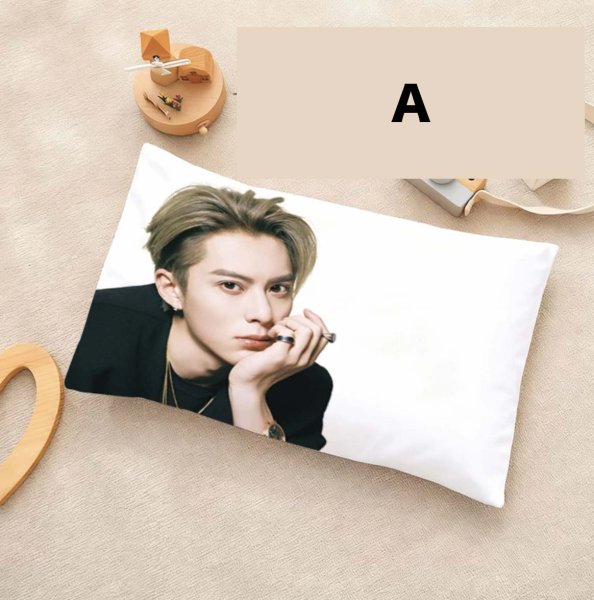 画像2: 王鶴棣 枕カバー 003 王鹤棣 ワン・ホーディー ワンホーディー DylanWang   (2)