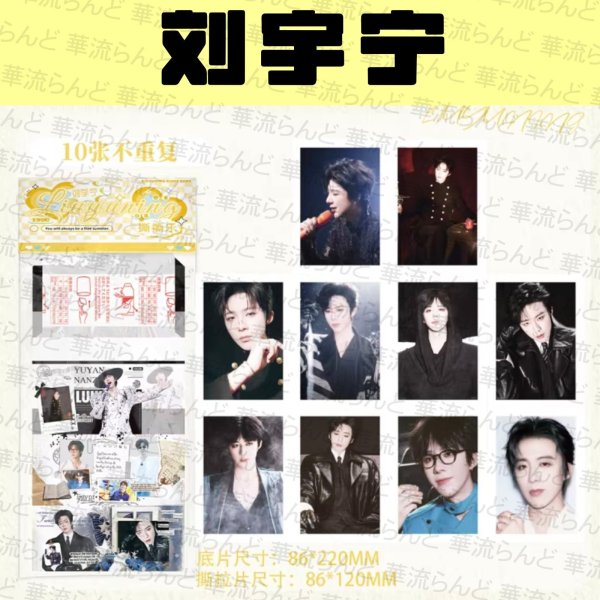 画像1: 劉宇寧 インスタント写真風 10枚セット 012 刘宇宁 リウユーニン LiuYuning  (1)