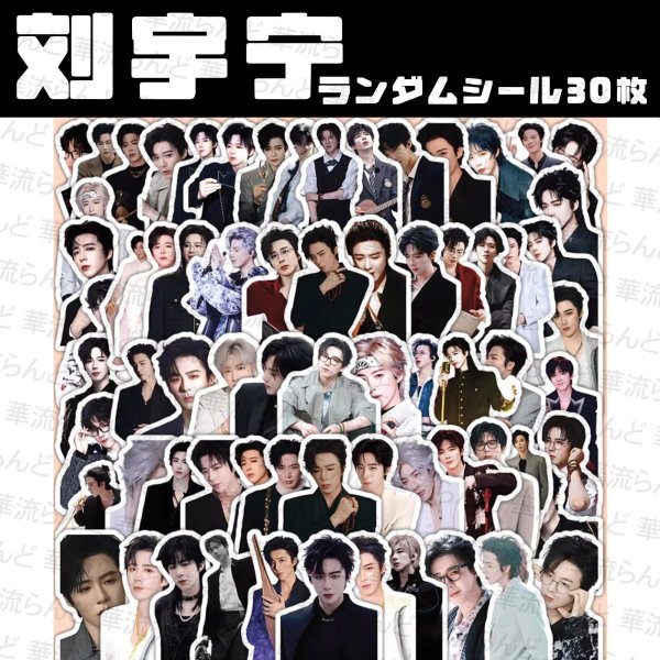 画像1: 劉宇寧 ランダムシール30枚 017 刘宇宁 リウユーニン LiuYuning  (1)