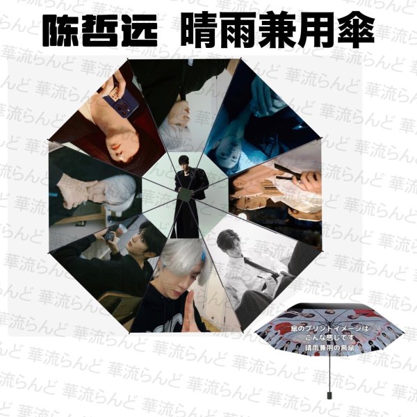 画像2: 陳哲遠 晴雨兼用折り畳み傘  チェン・ジョーユエン 陈哲远  Chen Zheyuan 008 (2)