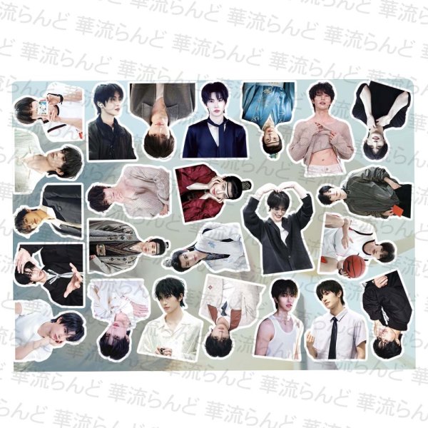 画像1: 張翅 ステッカー24枚セット 007 ジャンチー チャンチー ZhangChi 张翅 (1)