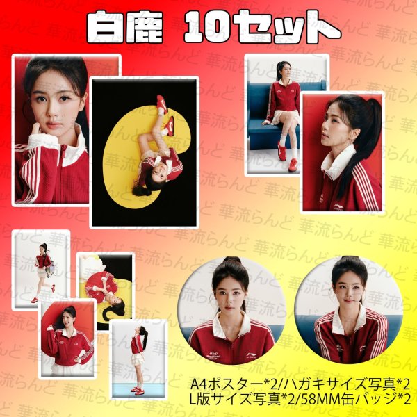 画像1: 白鹿 写真、缶バッジ等 10セット 008 バイルー バイ・ルー BaiLu (1)