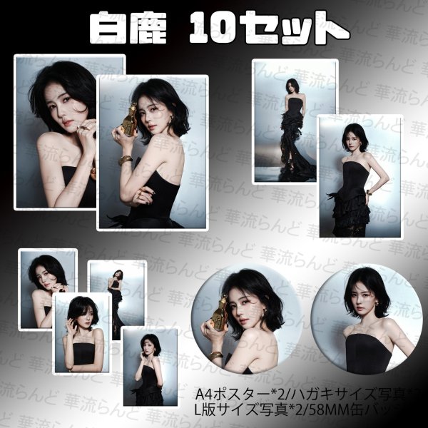 画像1: 白鹿 写真、缶バッジ等 10セット 014 バイルー バイ・ルー BaiLu (1)