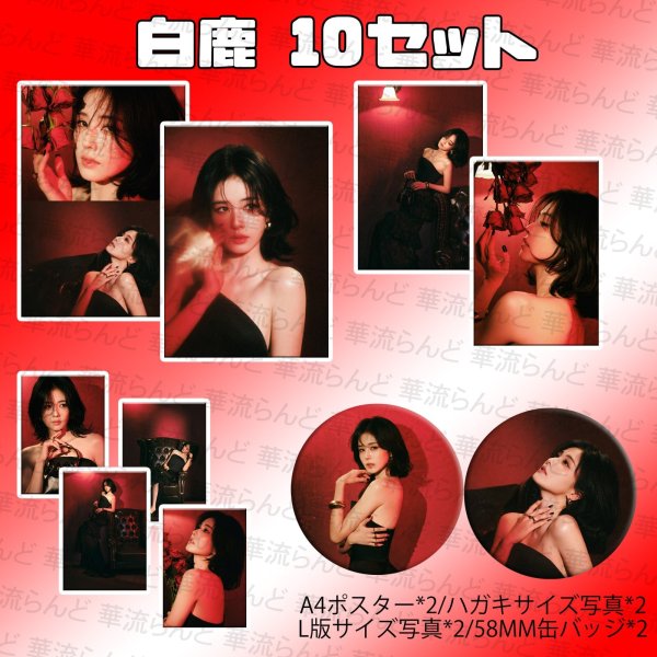 画像1: 白鹿 写真、缶バッジ等 10セット 013 バイルー バイ・ルー BaiLu (1)