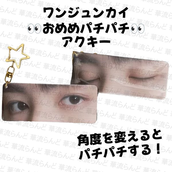 画像1: 王俊凱 おめめパチパチアクキー 003 ワンジュンカイ TFBOYS (1)